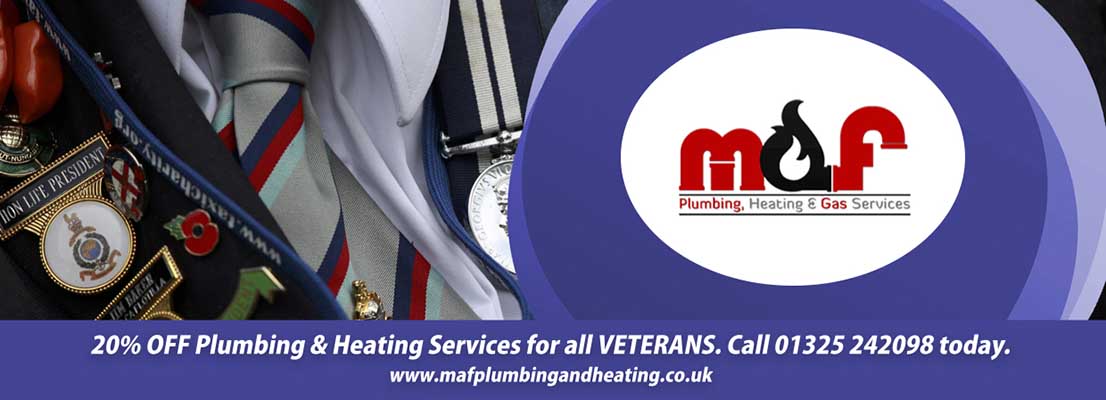 Plumbing and Heating Discounts in Darlington for Veterans